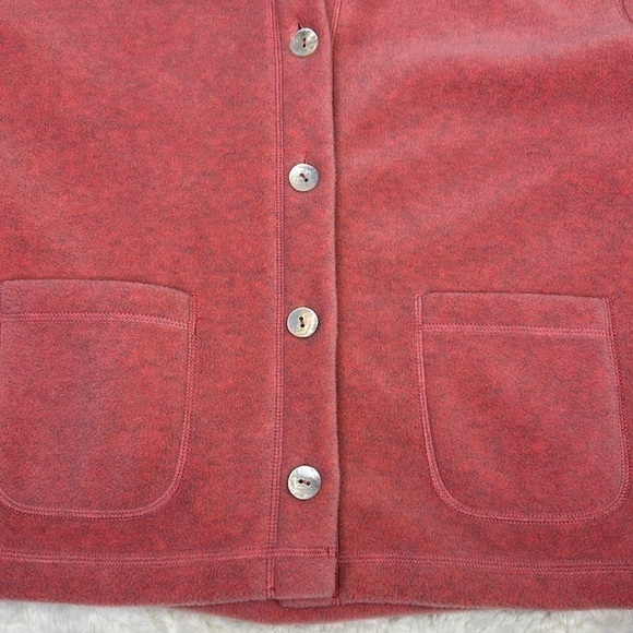 Talbots Petites Soft Pink Long Sleeve Cozy Warm Jacket Button Up Sweater - Picture 6 of 7